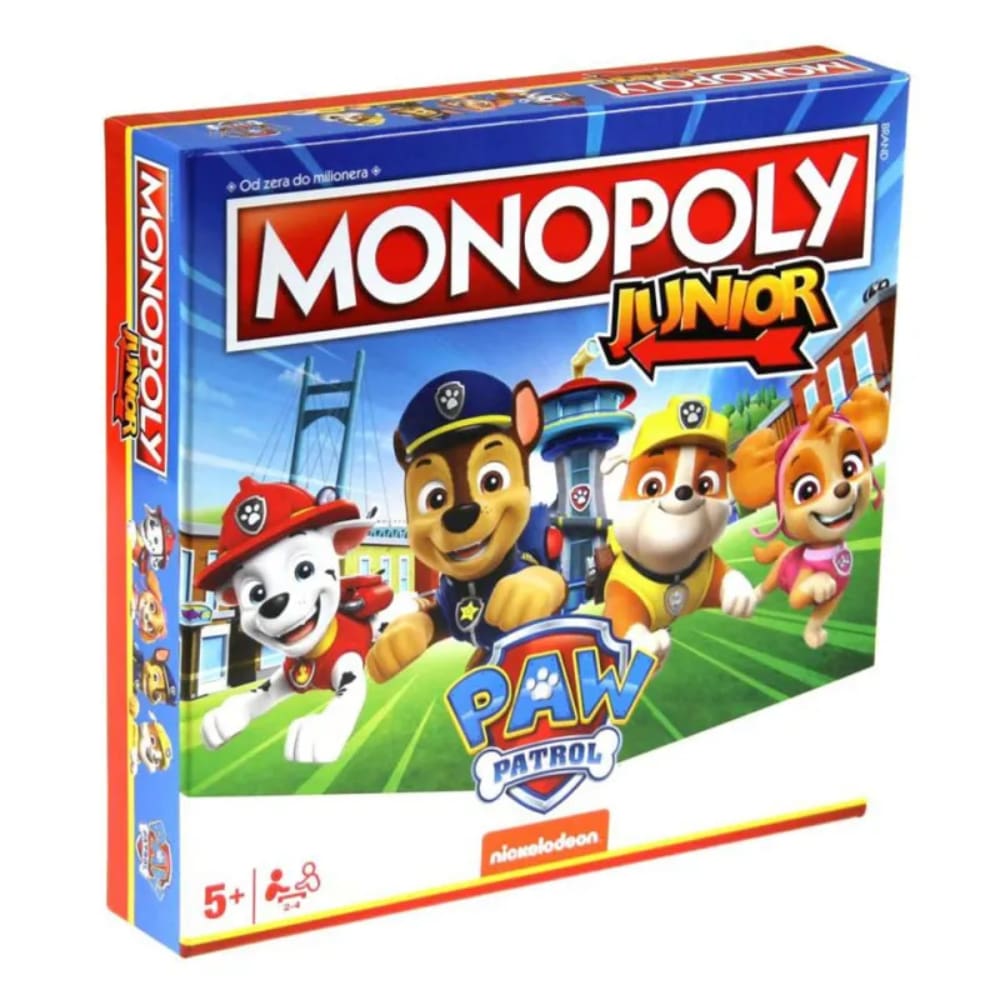 Winning Moves Monopoly Junior Paw Patrol Dru Tvena Igra Gigatron