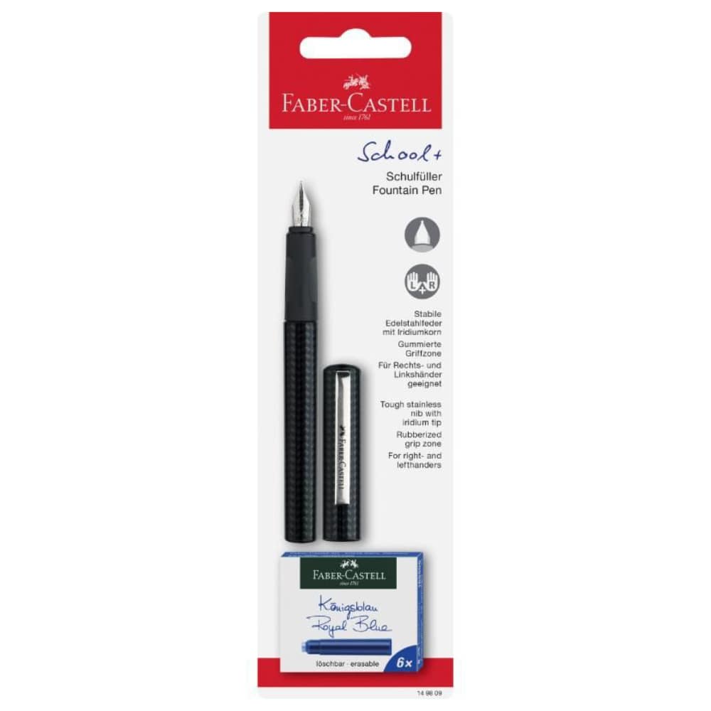 FABER CASTELL Polyblister 149809 Nalivpero Patroni Crni Gigatron