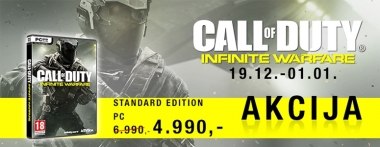 Novogodišnja akcija Call od Duty Infinite Warfare naslova