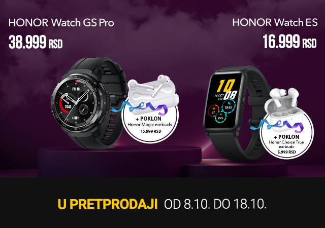 HONOR GS Pro i HONOR ES u pretprodaji + poklon