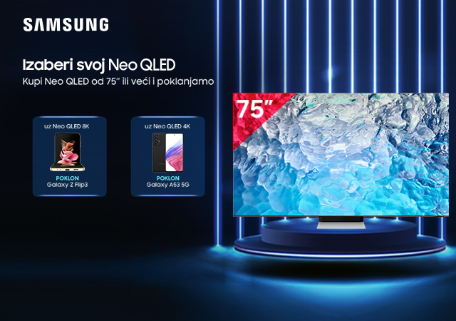 Samsung Neo QLED televizori + pokloni
