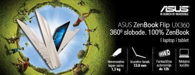 ASUS ZenBook Flip UX360 - 360° slobode. 100% ZenBook