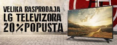 20% popusta na odabrane LG televizore