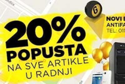 Specijalna akcija povodom otvaranja radnje G-39