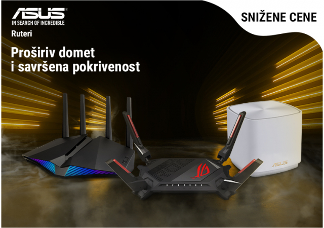 ASUS ruteri i Mesh sistemi po sniženim cenama