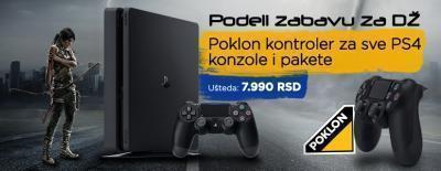 Podeli zabavu za DŽ, poklon kontroler za sve PS4 konzole i pakete