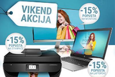 Vikend akcija - 15% popusta na laptop računare, monitore i štampače - HP store Ušće SC