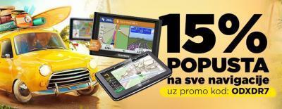 15% popusta na navigacije uz promo kod