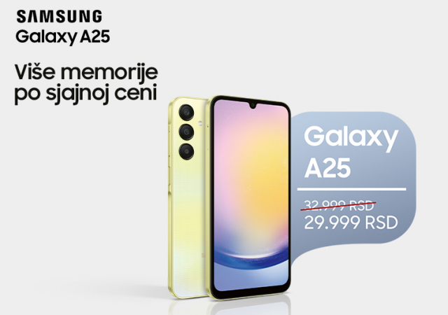 Samsung Galaxy A25 po sniženoj ceni