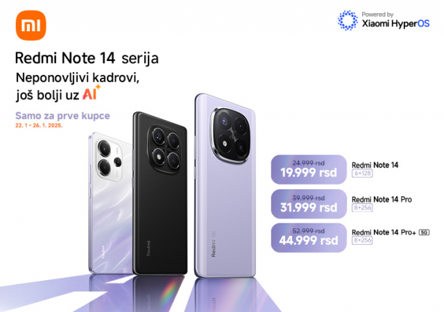 Redmi Note 14 serija u prodaji