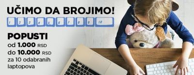 Učimo da brojimo - popust na 10 odabranih laptopova