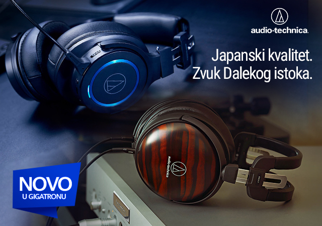 Audio Technica slušalice - novo u Gigatronu