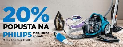 20% popusta na Philips male kućne aparate