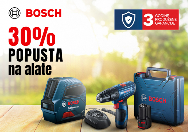 30% popusta na Bosch alate