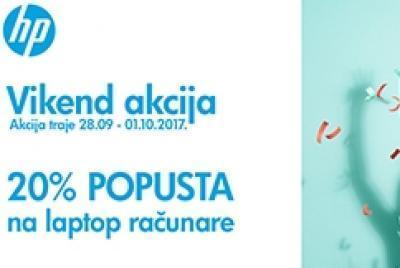 Vikend akcija - 20% popusta na laptop računare u G6 Ušće SC