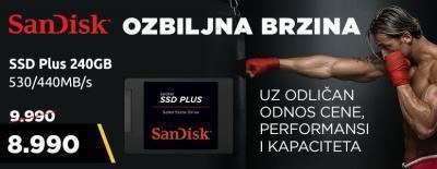 SanDisk SSD Plus 240GB - Ozbiljna brzina