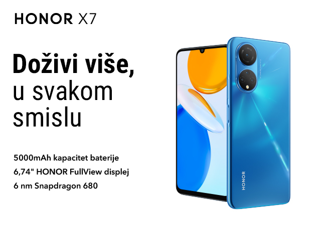 Novi Honor X7 mobilni telefon