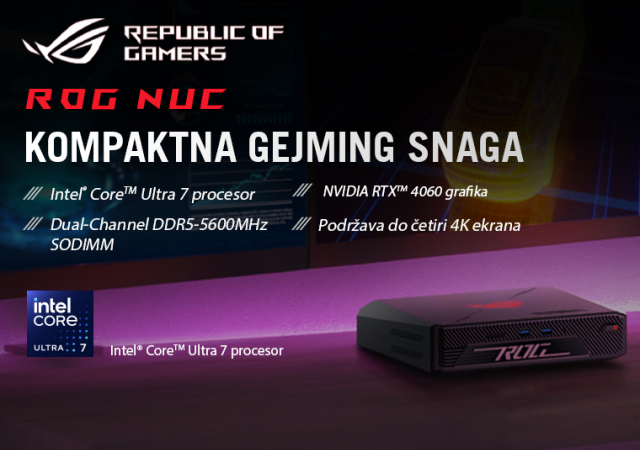 Asus ROG NUC računar – za igru bez kompromisa