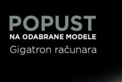 Popust na odabrane modele Gigatron računara