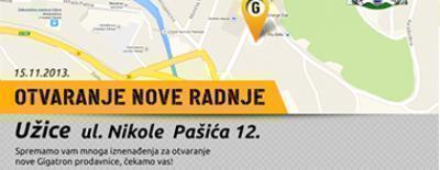 Otvaranje radnje u Užicu