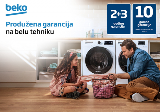 5 godina garancije na Beko belu tehniku