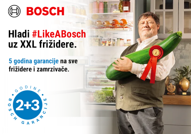 5 godina garancije na Bosch frižidere i zamrzivače