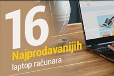 16 najprodavanijih laptop računara