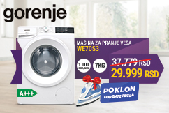 SPOT DEAL GORENJE Mašina za pranje veša WE70S3