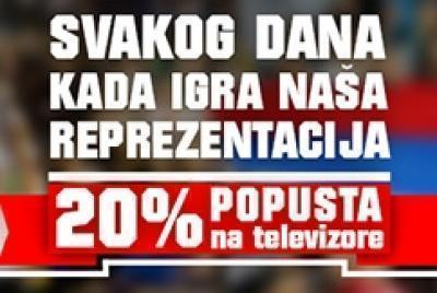 20% popusta na televizore