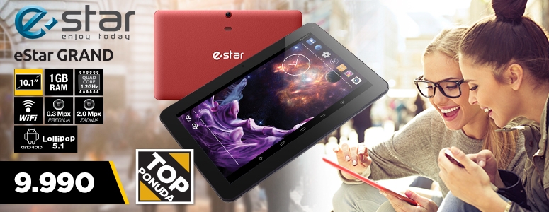 eSTAR tablet GRAND HD sa Quad Core procesorom po neverovatnoj ceni