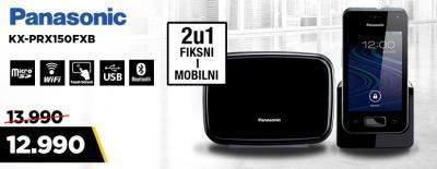 Panasonic KX-PRX150FXB - Model koji objedinjuje fiksni i mobilni telefon u jednom