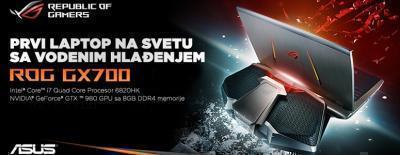 ASUS ROG GX700 - prvi laptop na svetu sa vodenim hlađenjem