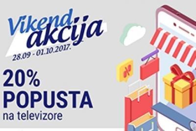 Vikend akcija - 20% popusta na televizore u G4 Ušće SC