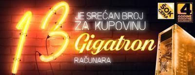 13 je srećan broj za kupovinu Gigatron računara