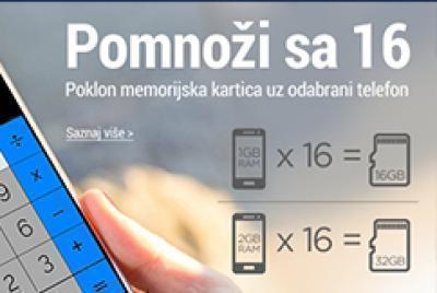 Poklon memorijska kartica uz odabrani telefon