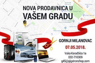 Otvaranje nove Gigatron prodavnice u Gornjem Milanovcu