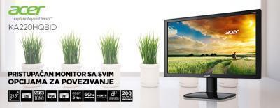 ACER KA220HQ monitor - izrazita udobnost