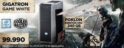 GIGATRON GAME WHITE + Kingston SSD 240GB