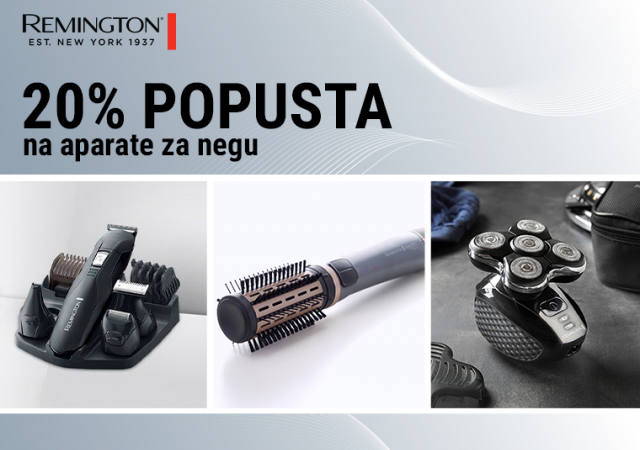 20% popusta na Remington aparate za negu