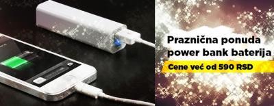 Praznična ponuda power bank baterija