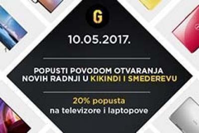 Otvaranje novih Gigatron radnji u Kikindi i Smederevu