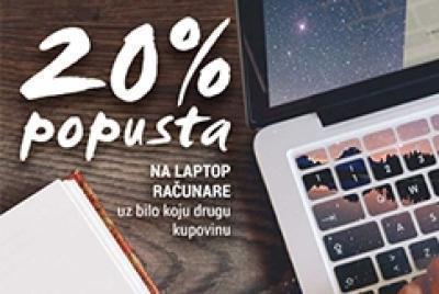 20% popusta na laptop računare