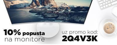 10% popusta na monitore uz promo kod 2Q4V3K