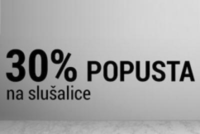 30 posto popusta na slušalice