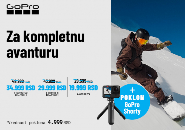 GoPro akcione kamere po super cenama + poklon