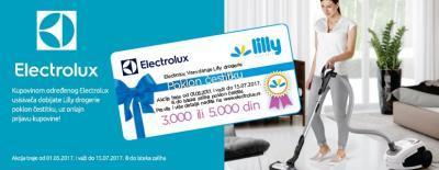 Elektrolux Vam daruje Lilly drogerie poklon čestitku