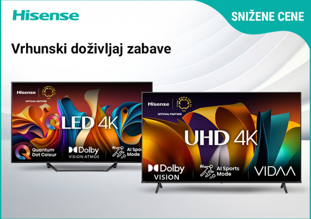 Snižene cene Hisense televizora