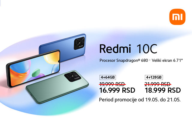 Uštedite 3.000 RSD uz Xiaomi Redmi 10C
