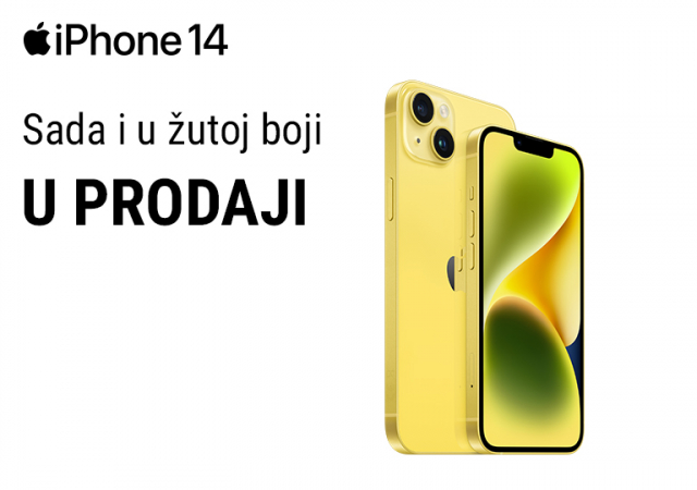 iPhone 14 i iPhone 14 Plus u žutoj boji u prodaji