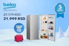 Beko RSSE 265 K 20 S Inox frižider + poklon